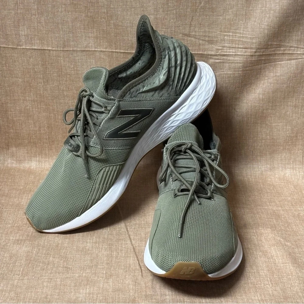 New Balance Fresh Foam Roav V1 Mens Sneaker Olive Green Slip On Shoes
